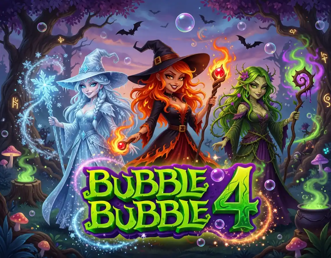 RTG Bubble Bubble 4 Halloween witch slot