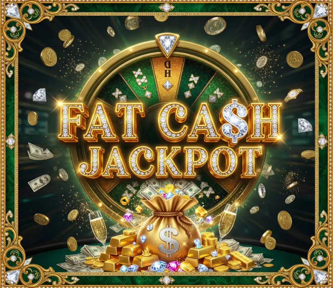 Fat Cash Jackpot slot gold bag and wheel