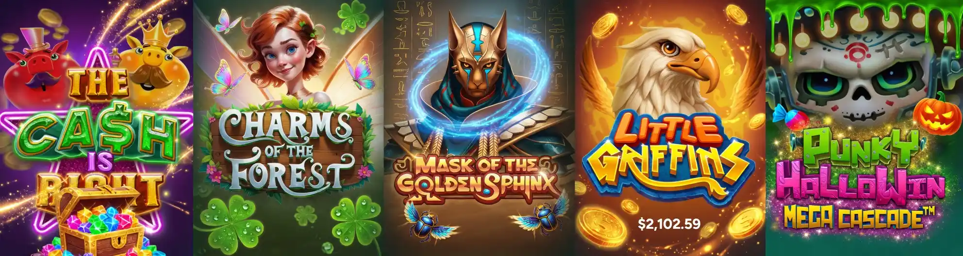 Casino pokies lineup with big win games