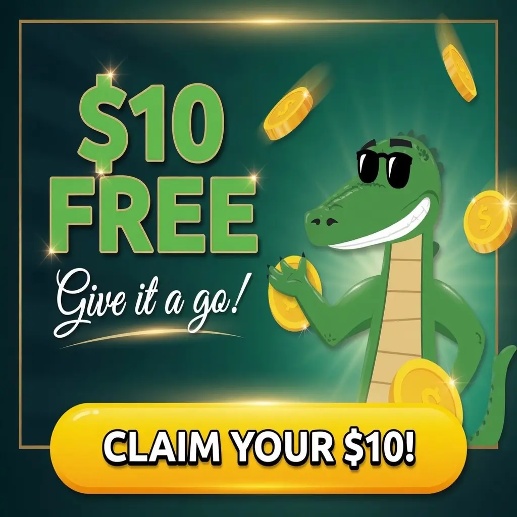 Claim $10 free bonus croc casino promo
